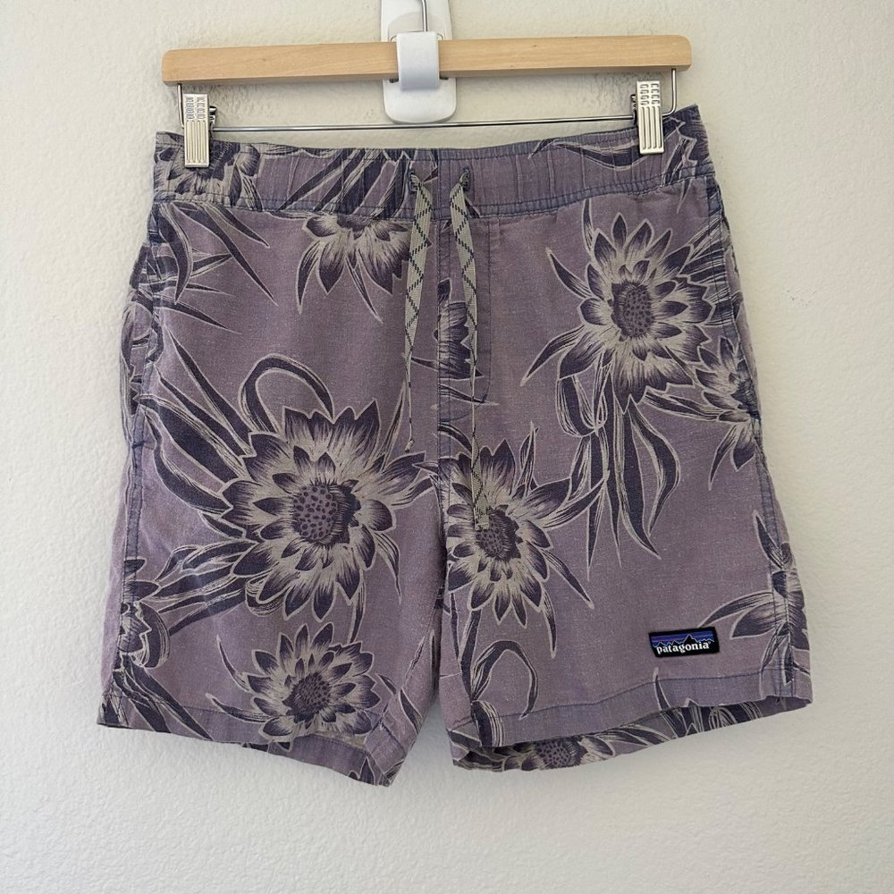 Patagonia Women's Floral Shorts - Gray